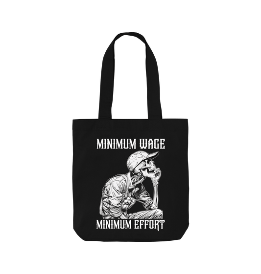 Black Minimum wage tote