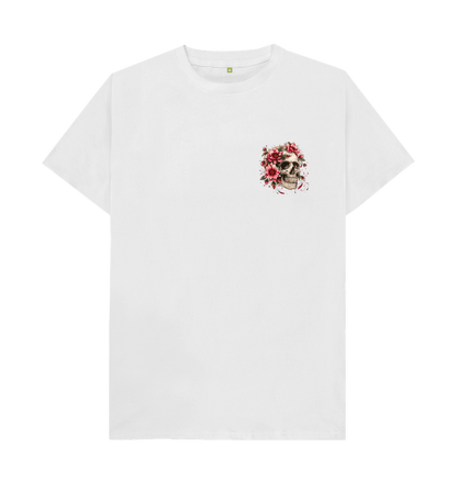White Nwec - skull back print tee