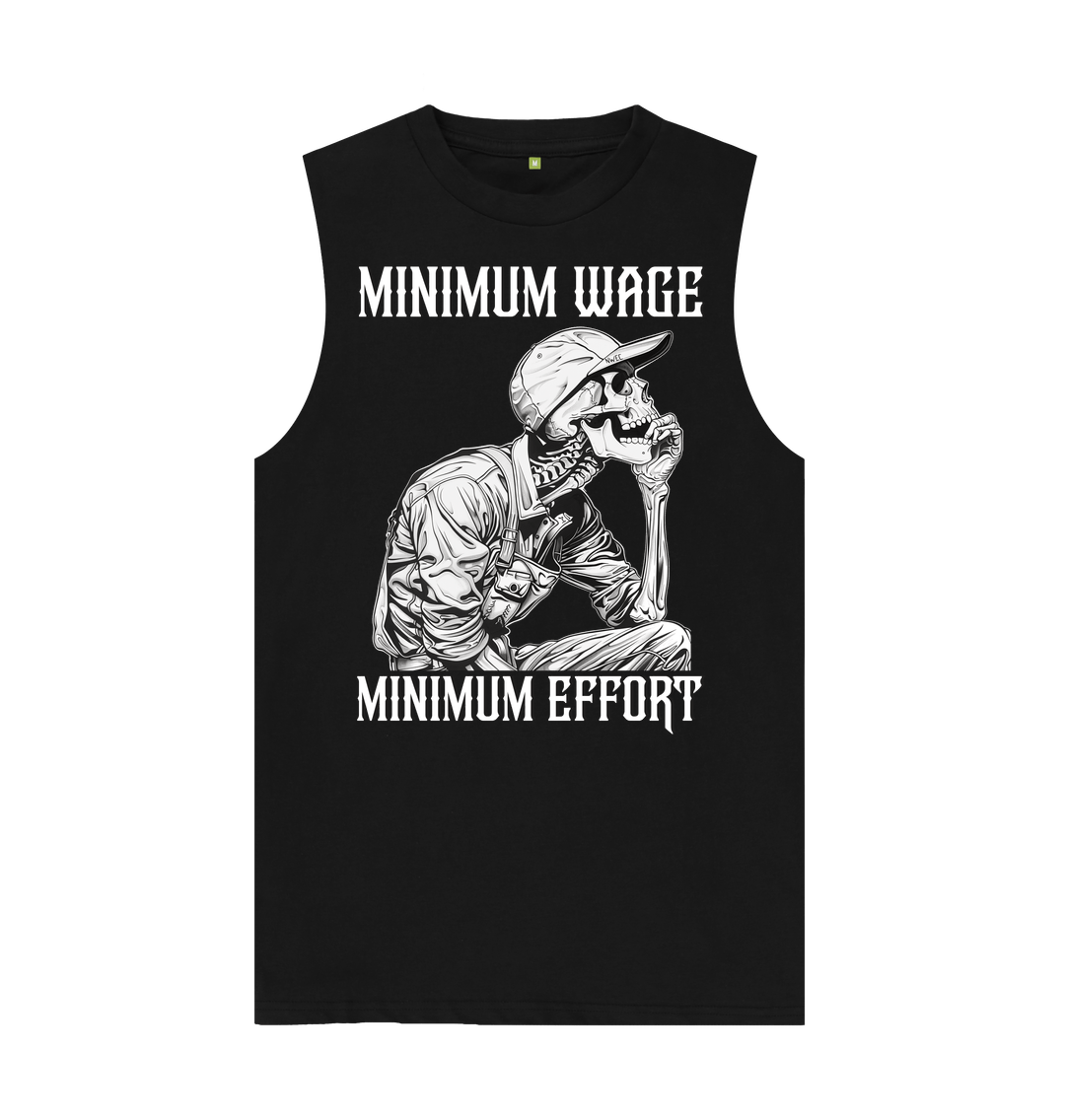 Black Minimum wage tank